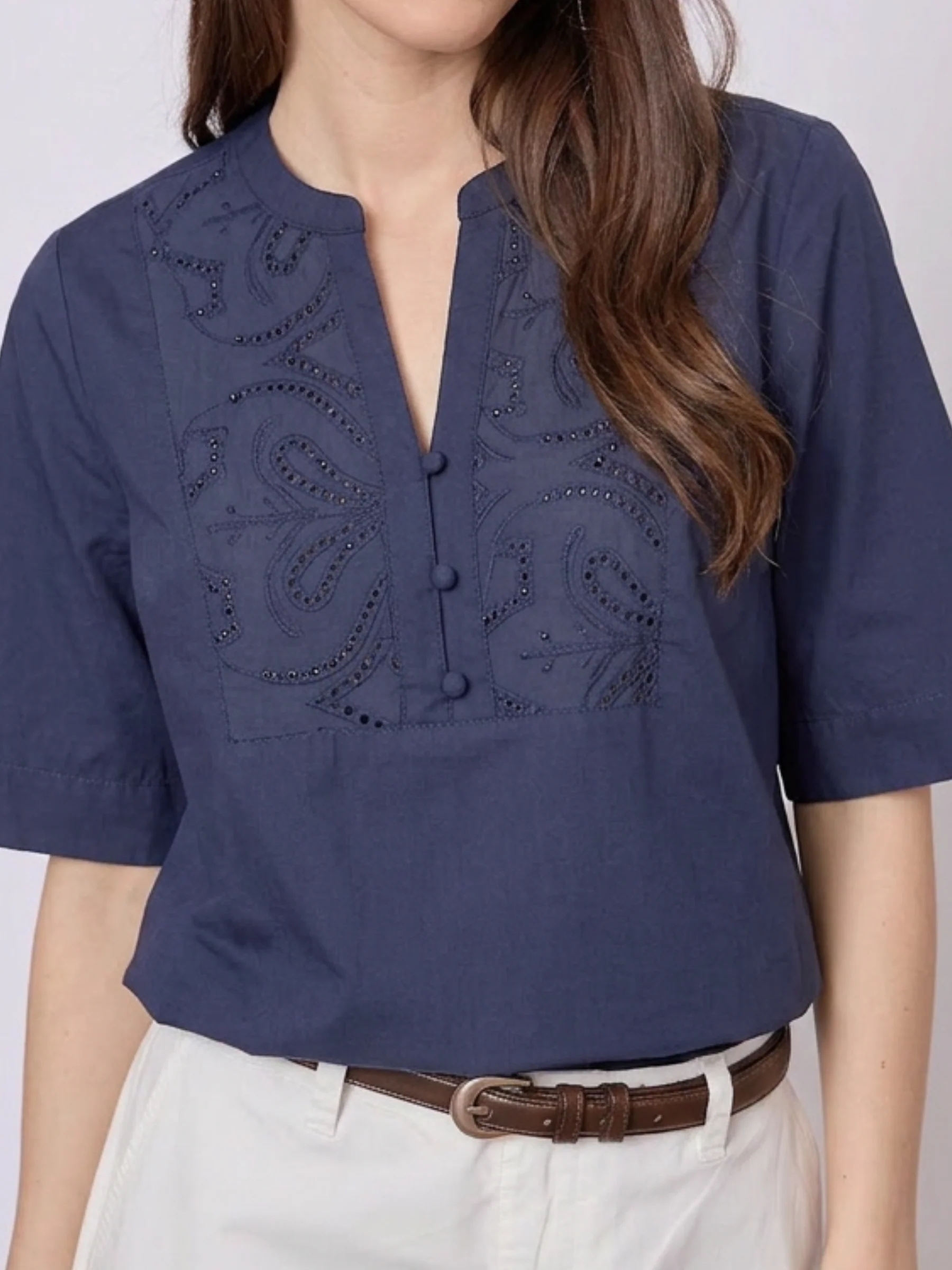 Amina - Navy - Image 3