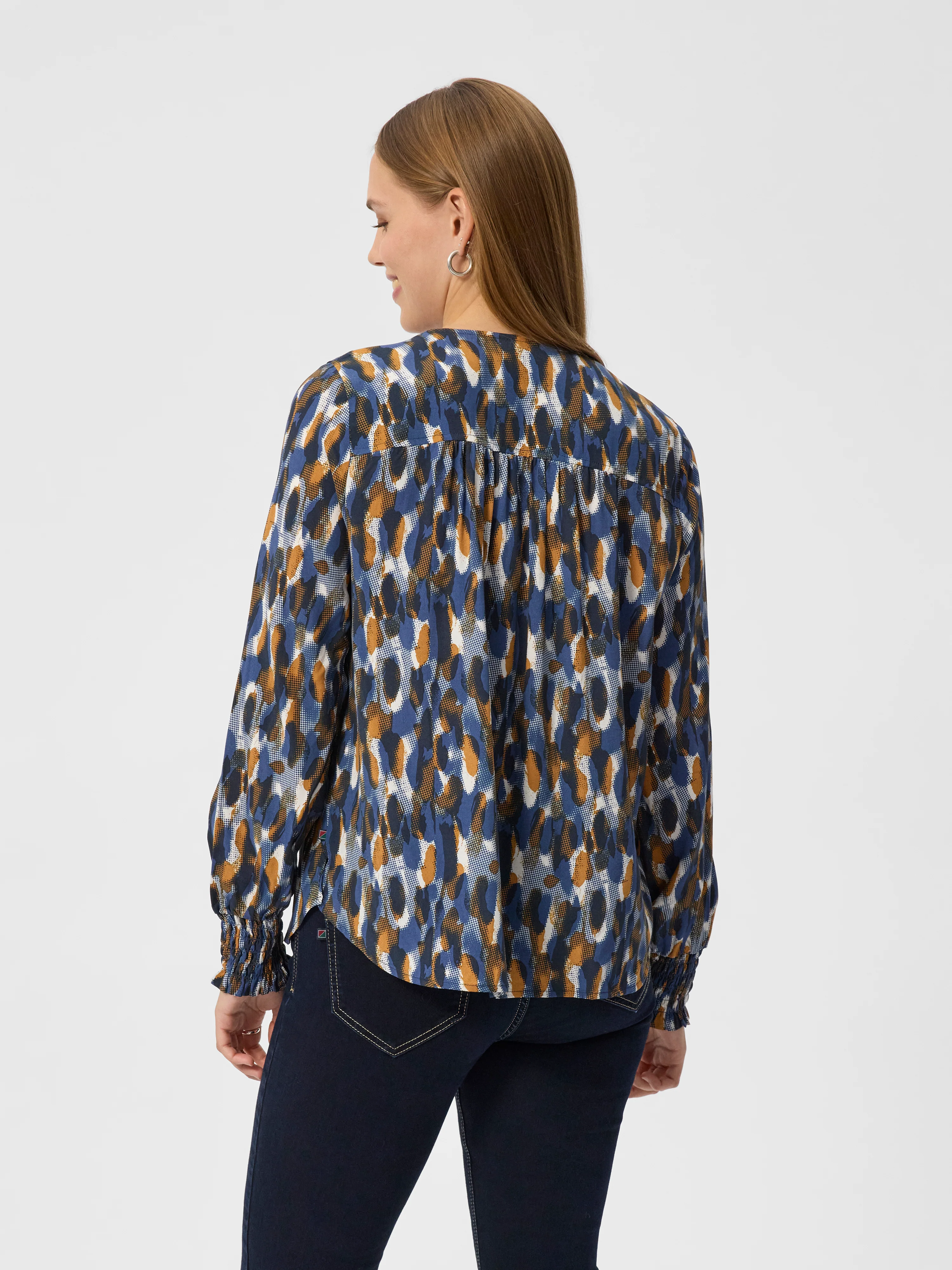 Andrea Shirt - Dark Navy Pattern - Image 3