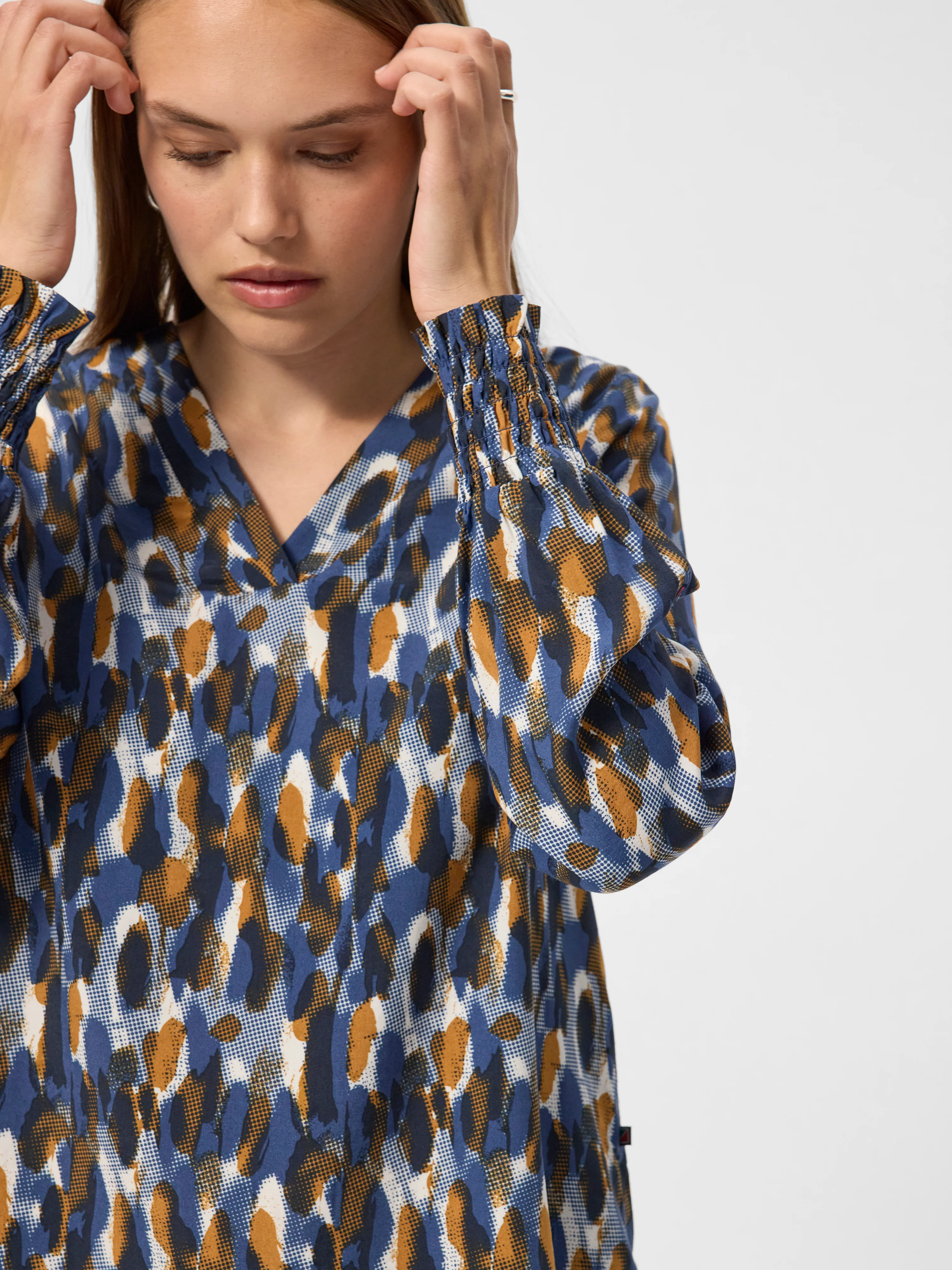 Andrea Shirt - Dark Navy Pattern - Image 5