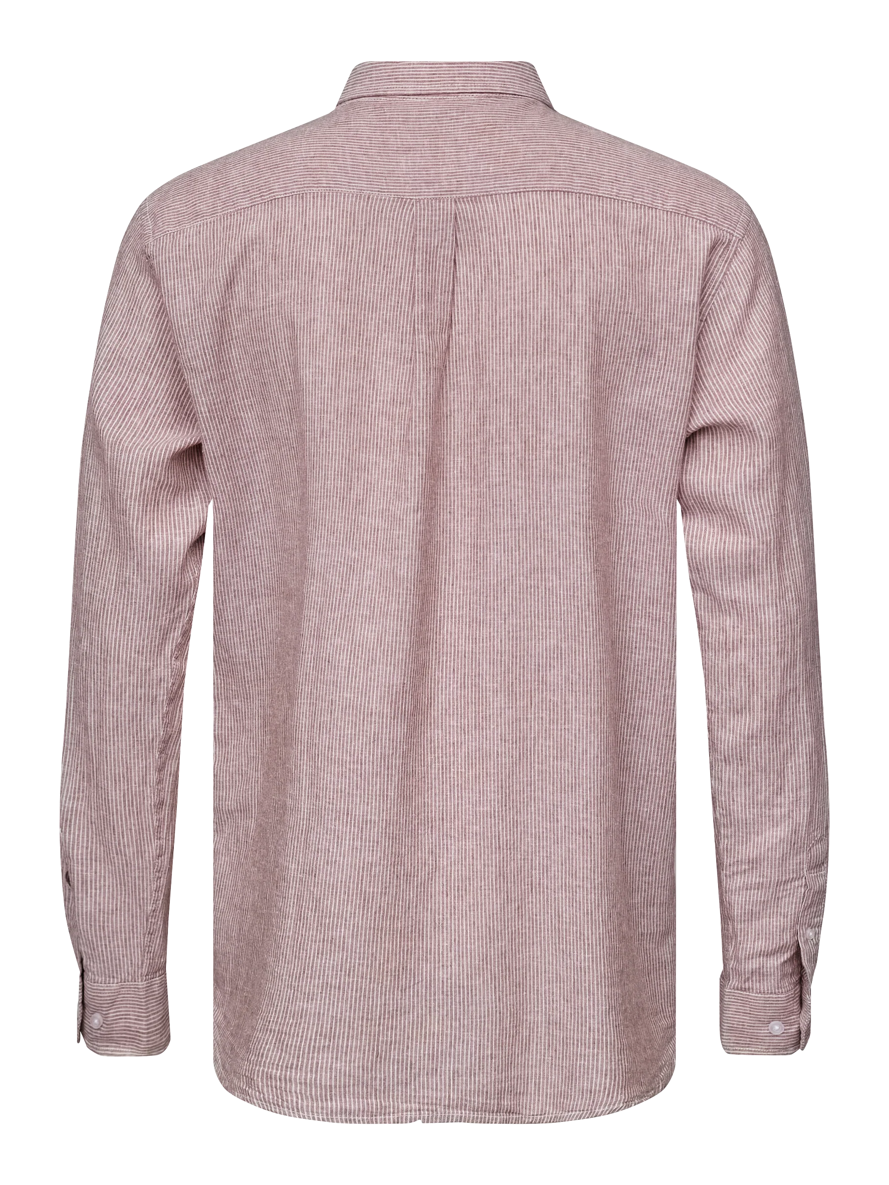 ANTON SHIRT LS - Mid Brown stripe - Image 2