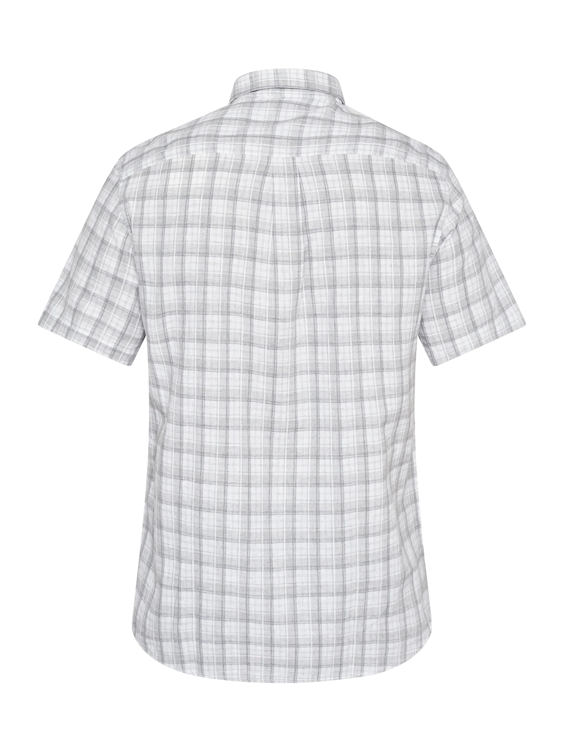 ASGER LINEN SHIRT SS - Sand checkered - Image 5