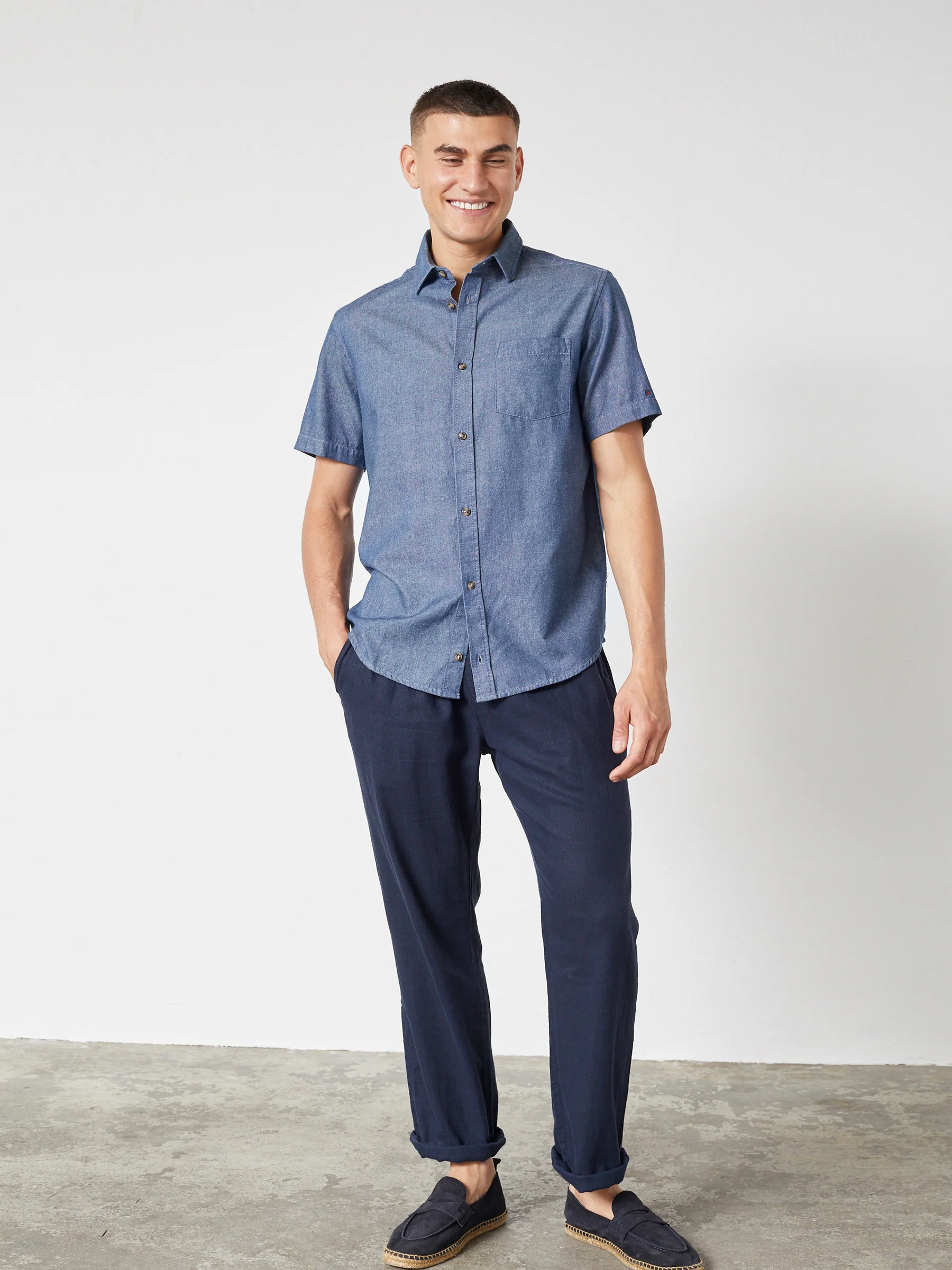 ATLAS SHIRT SS - DENIM - Image 3
