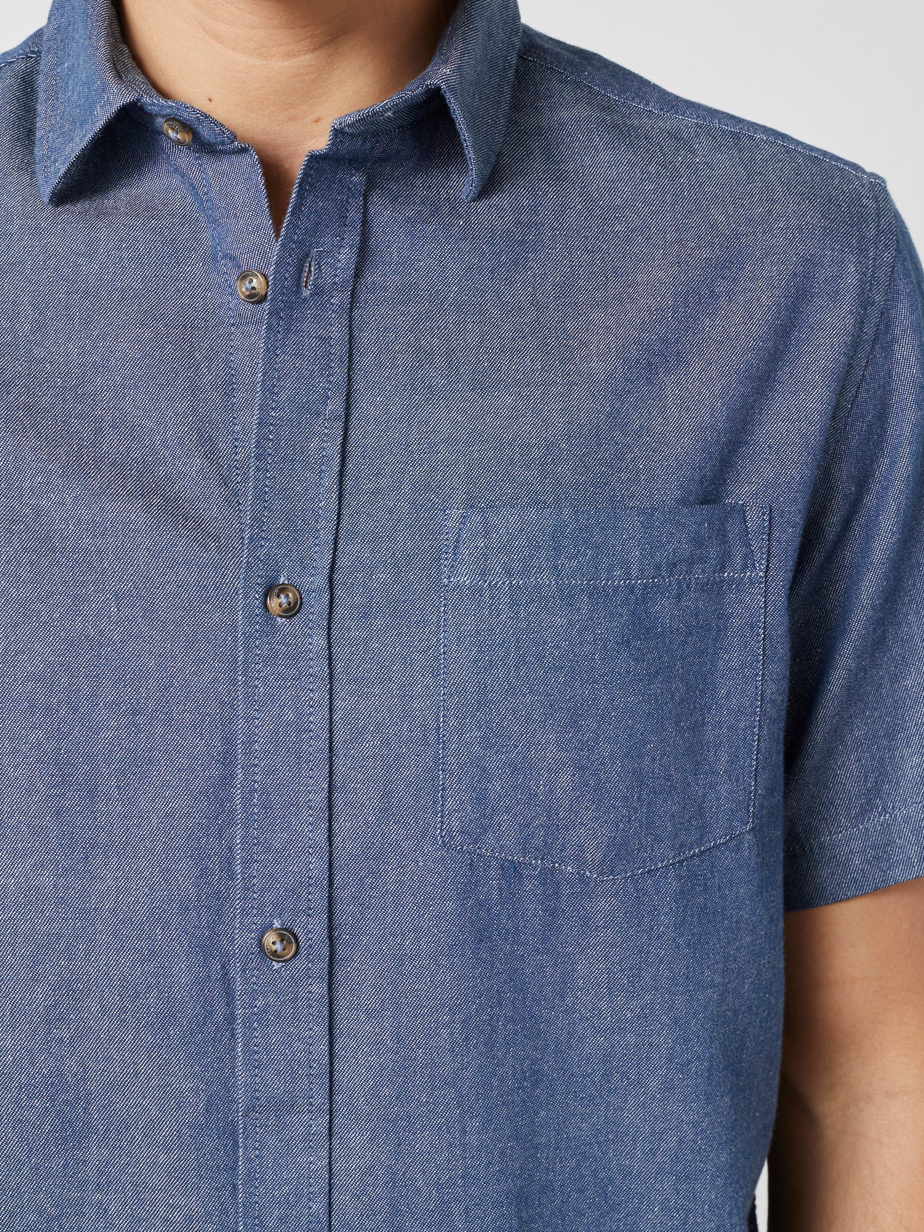 ATLAS SHIRT SS - DENIM - Image 4