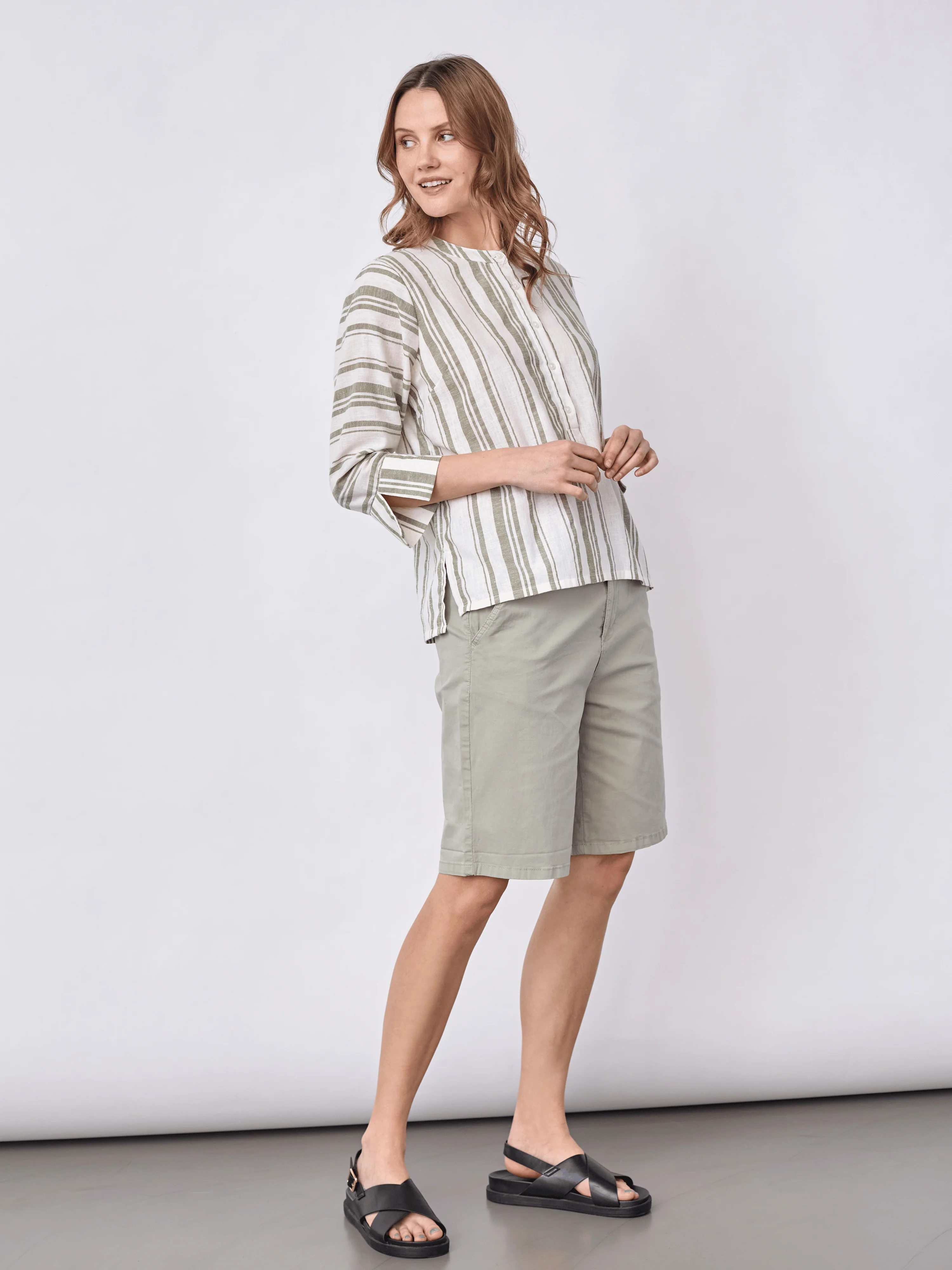 Avina - Light Green Stripe - Image 3