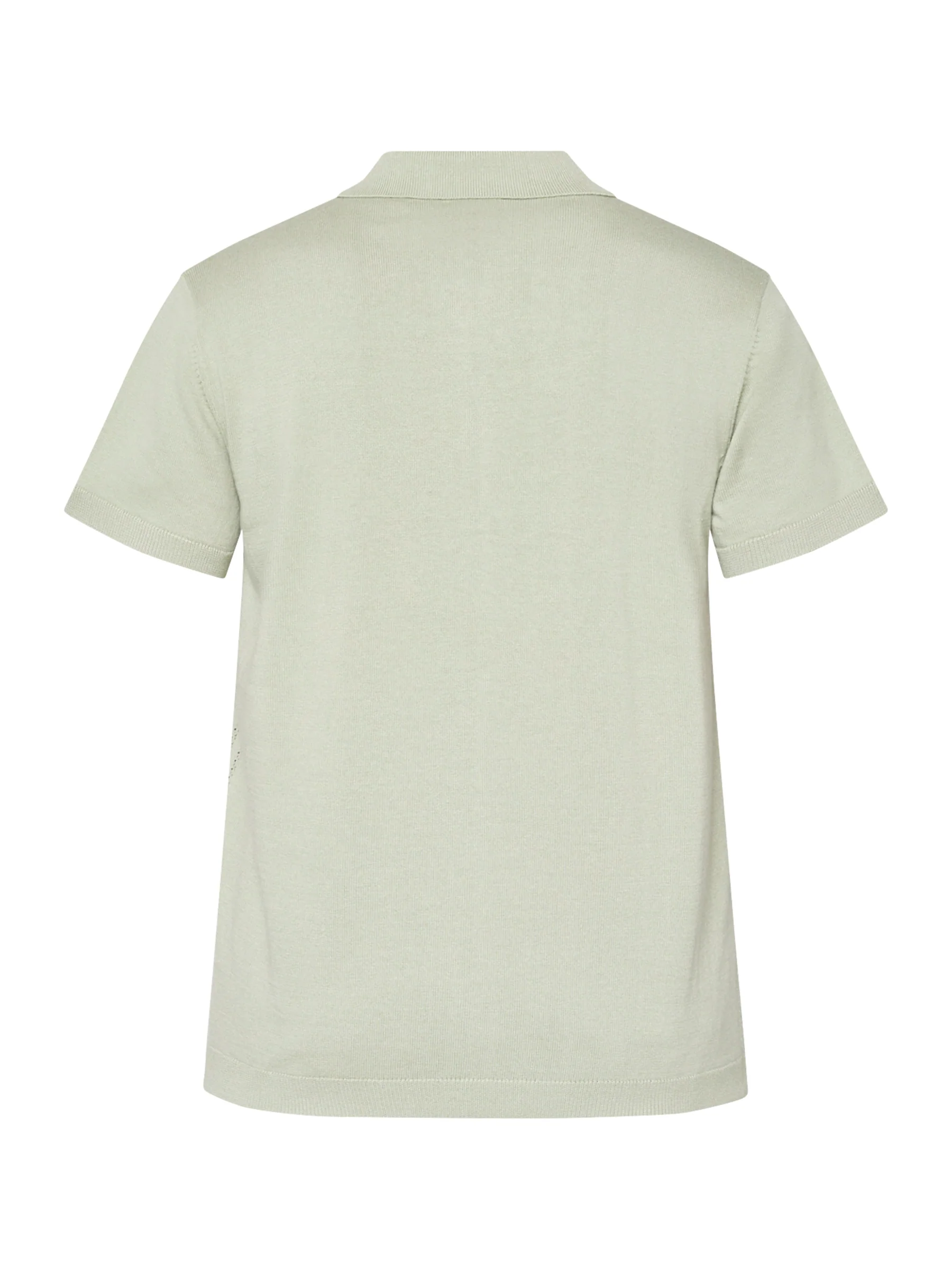 CADEN KNITTED POLO SS - Green Pastel - Image 5