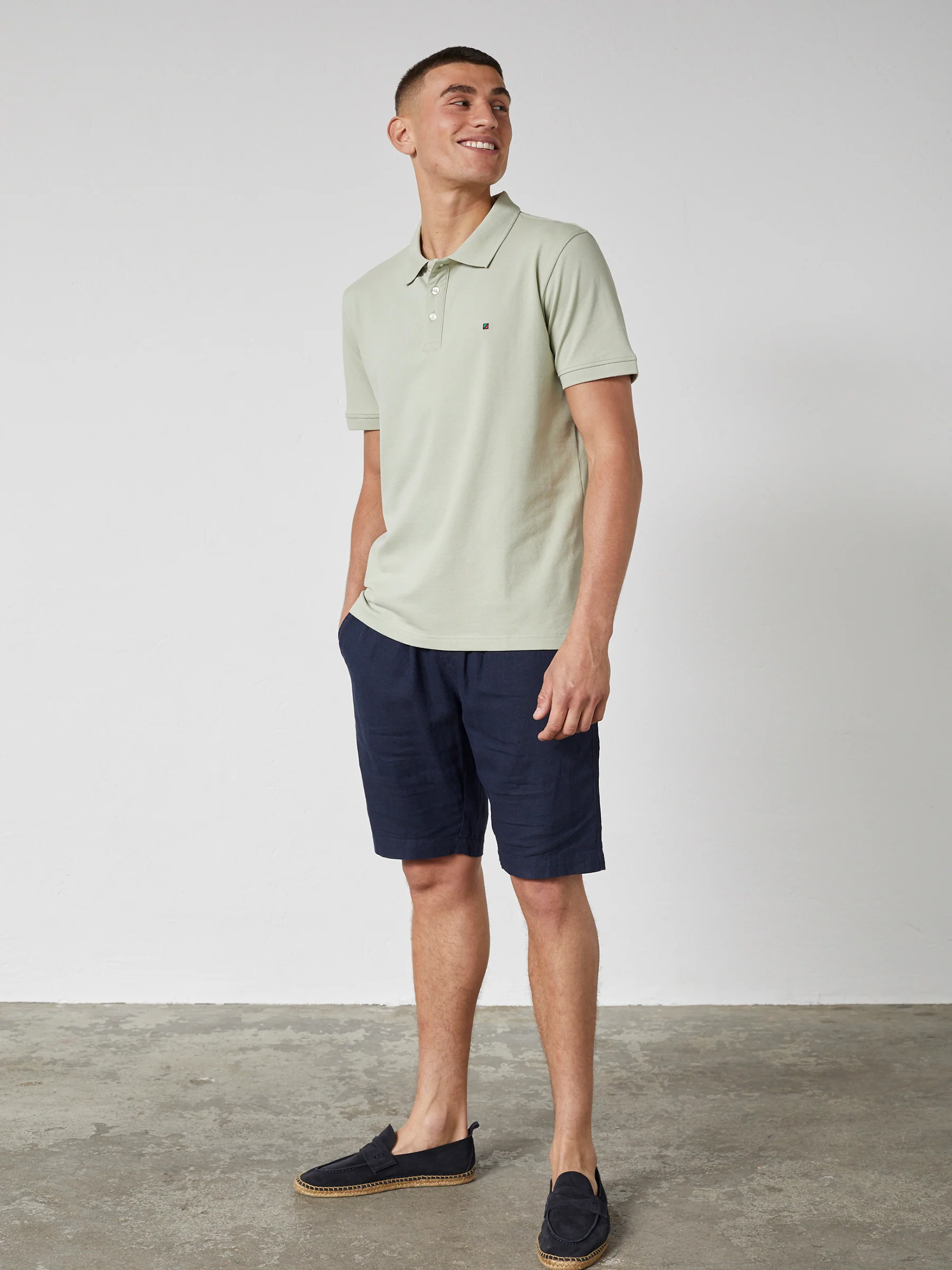 CARL POLO T-SHIRT SS - Green Pastel - Image 3