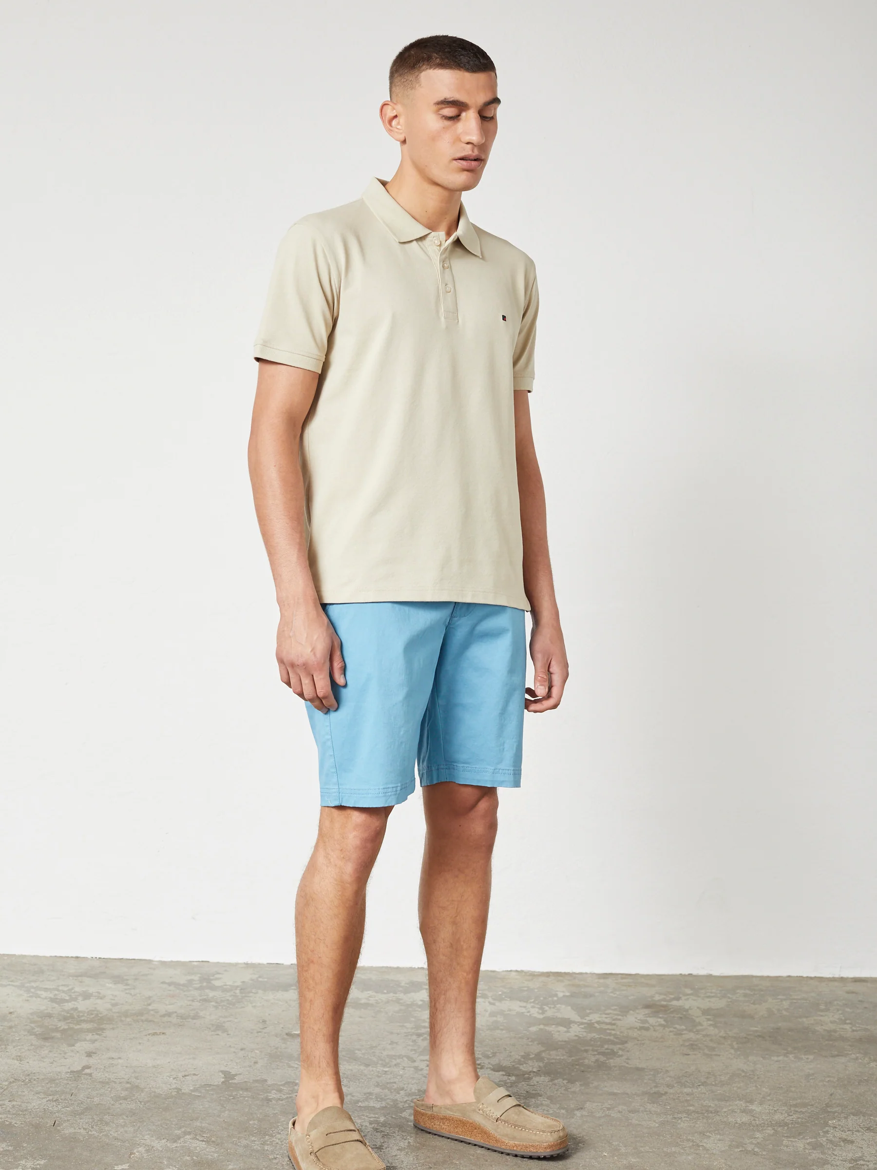 CARL POLO T-SHIRT SS - Light Sand - Image 3