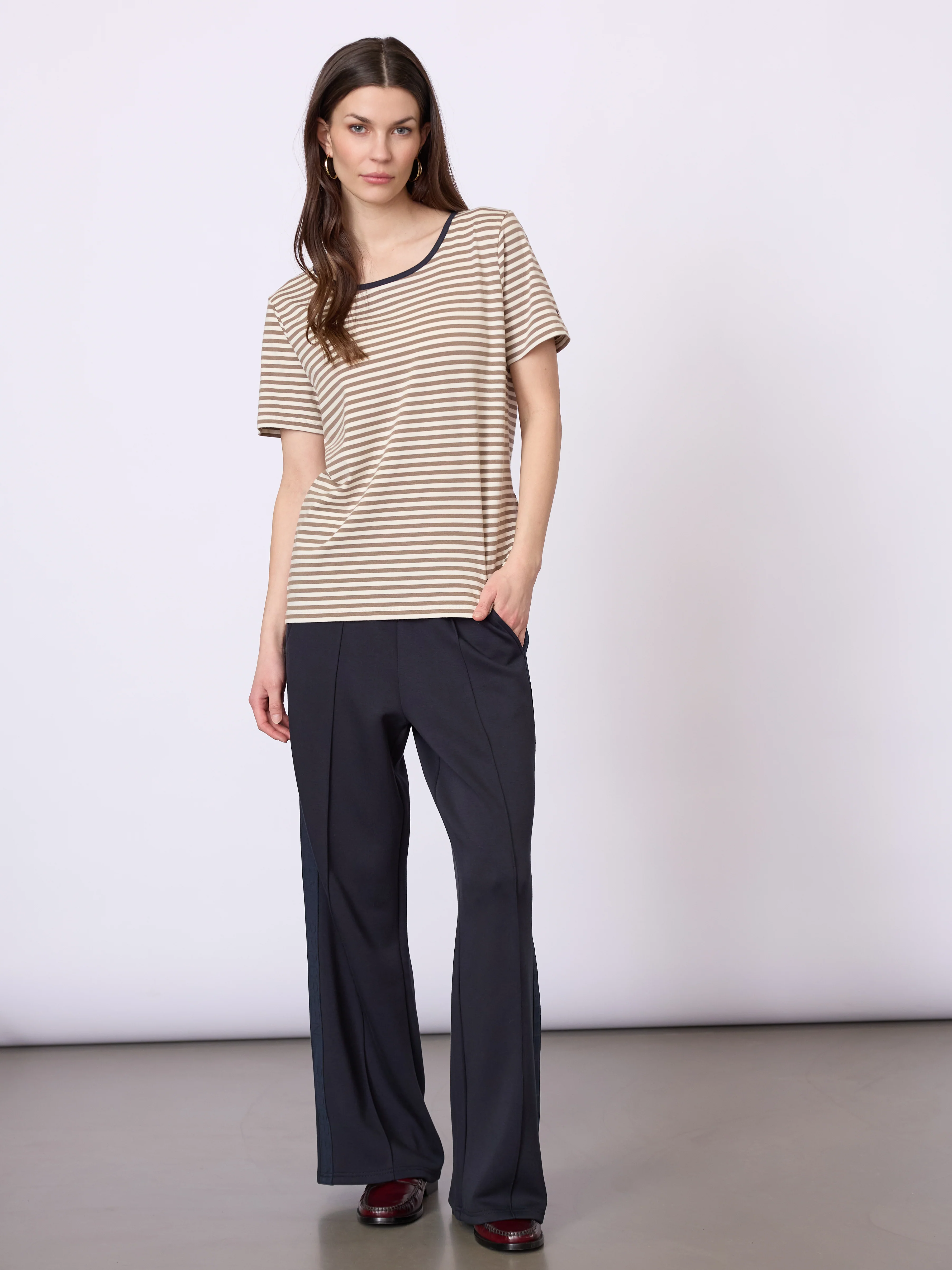 Cecilie Tee - Plum Stripe - Image 3