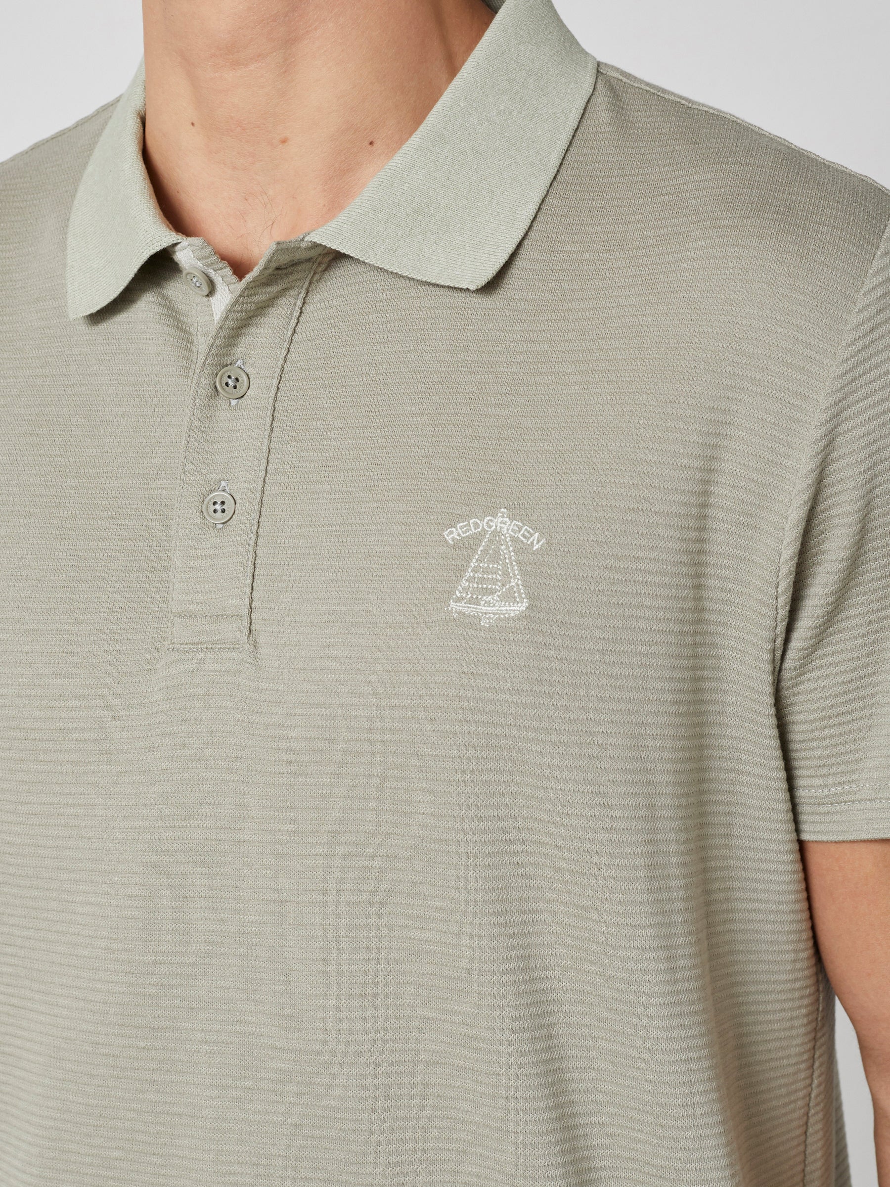 CELO POLO TEE SS - Green Pastel - Image 4