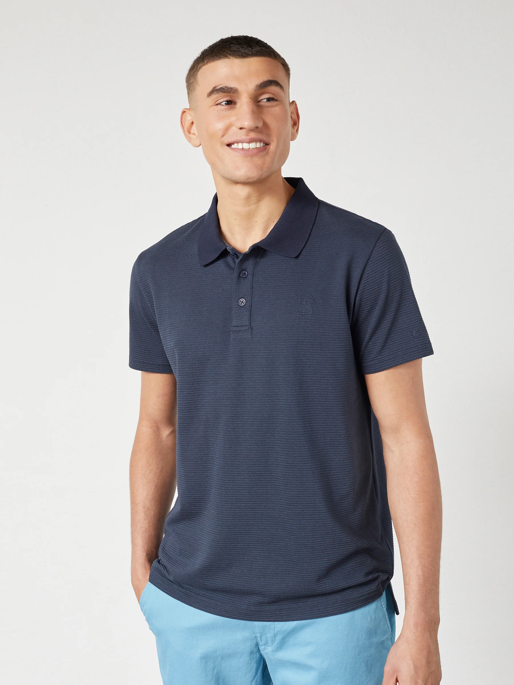 CELO POLO TEE SS - NAVY