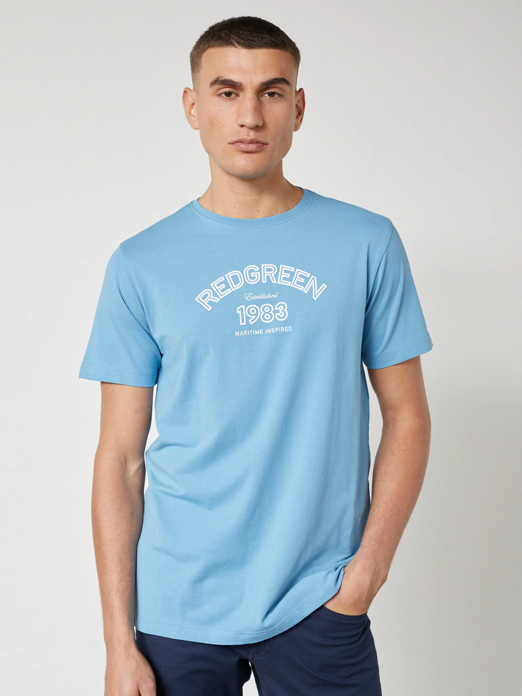 CON T-SHIRT SS - Blue