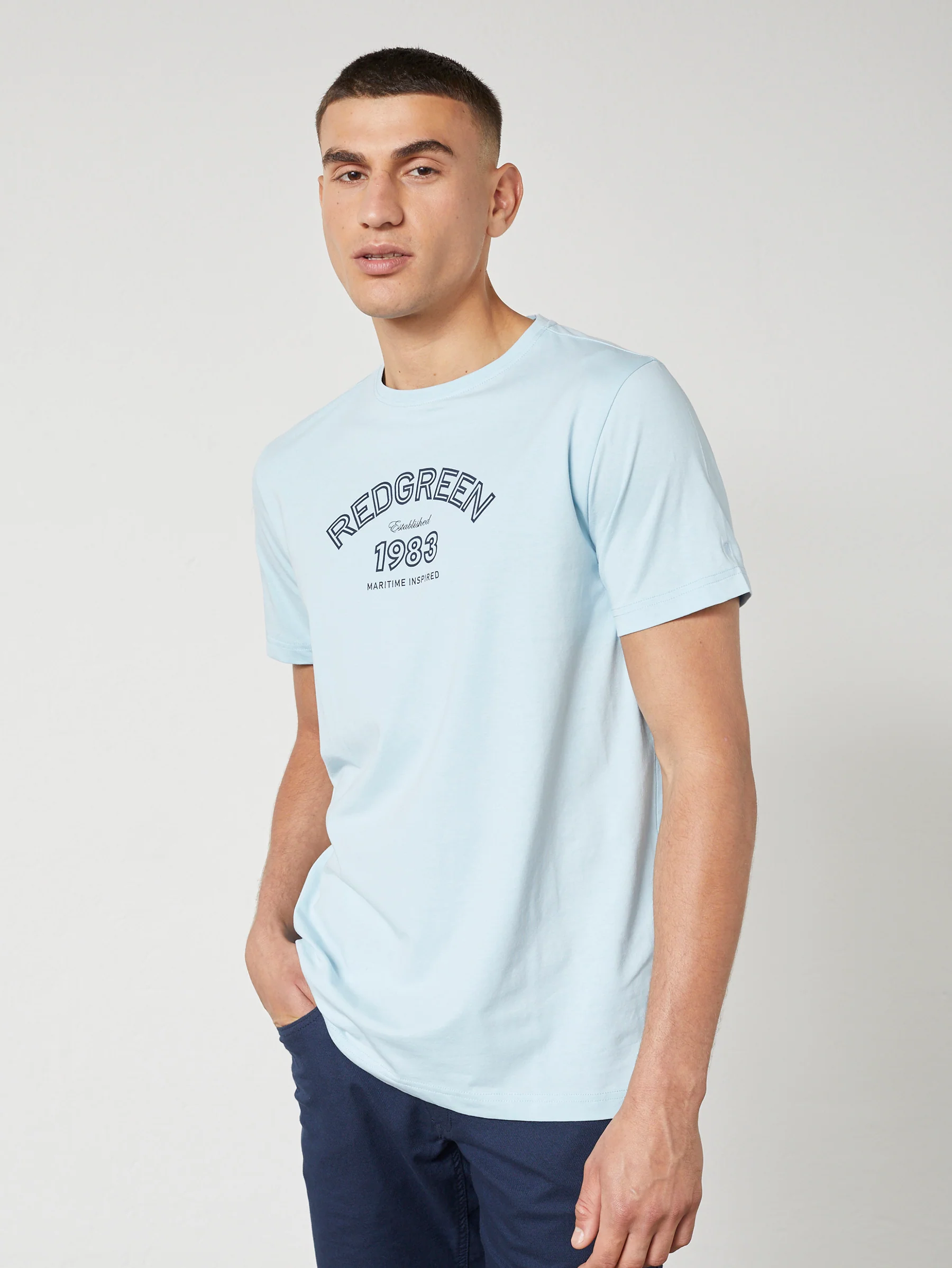 CON T-SHIRT SS - Blue Pastel
