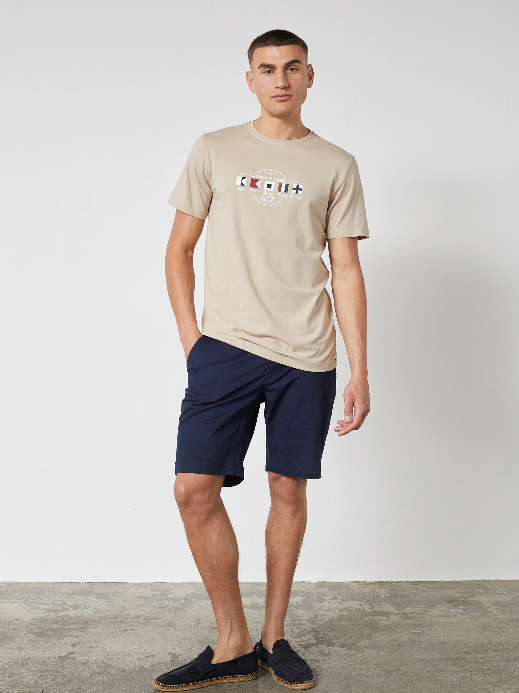 CONRAD T-SHIRT SS - Light Sand - Image 3