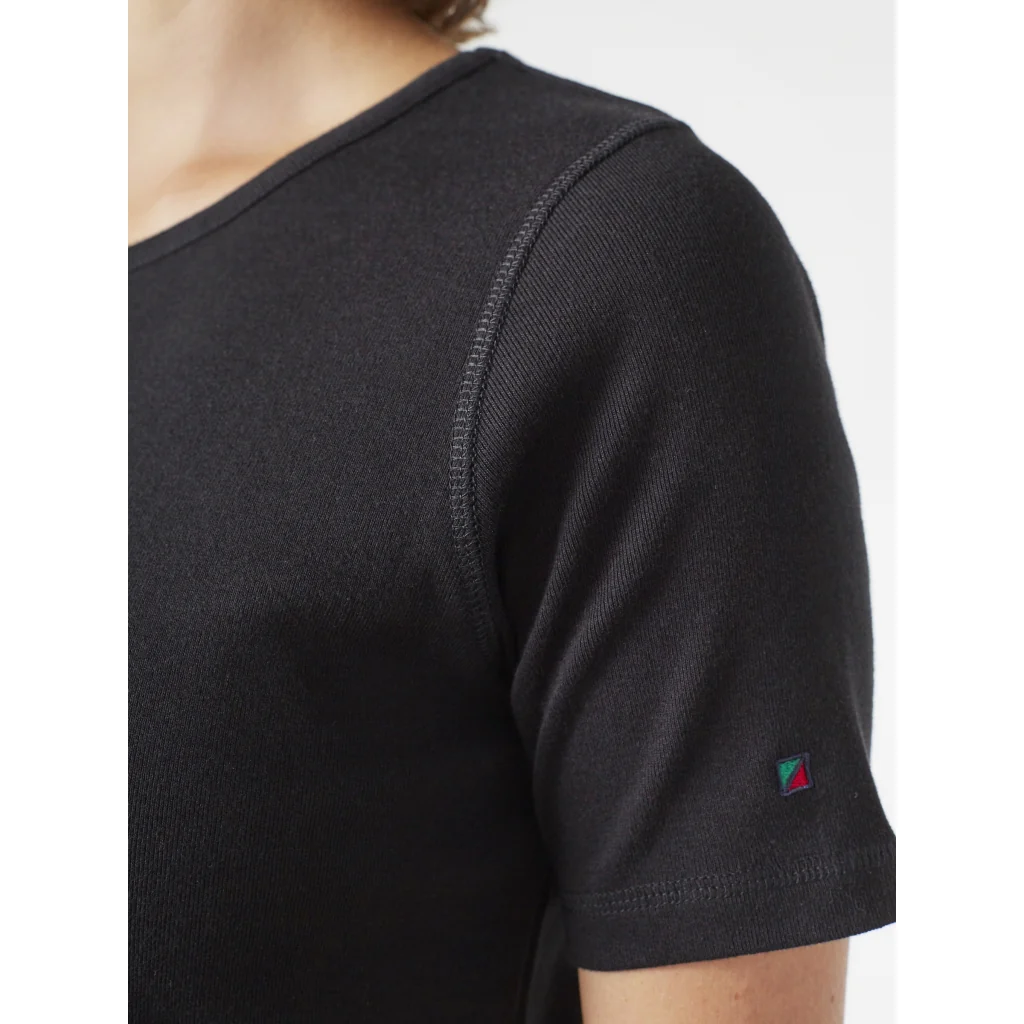 Cora Short Sleeve Tee - Black - Image 3