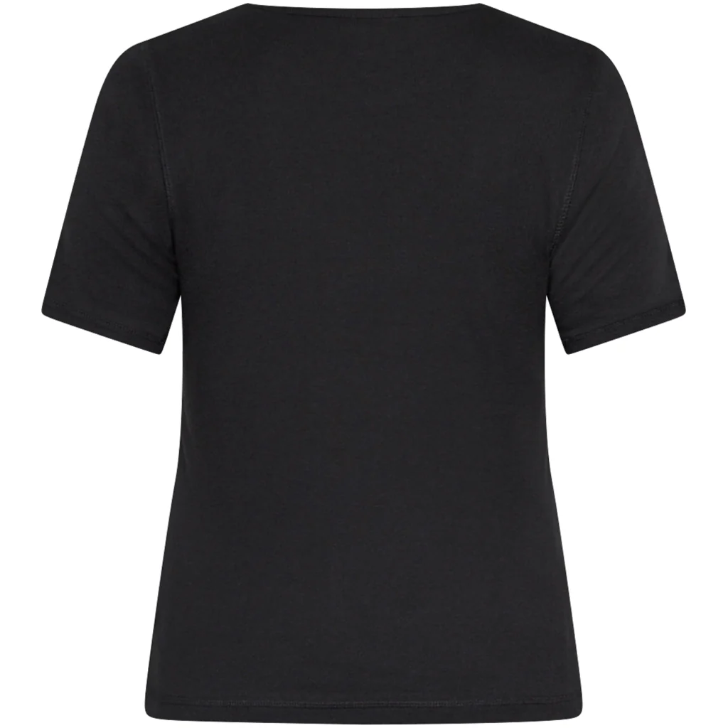 Cora Short Sleeve Tee - Black - Image 5