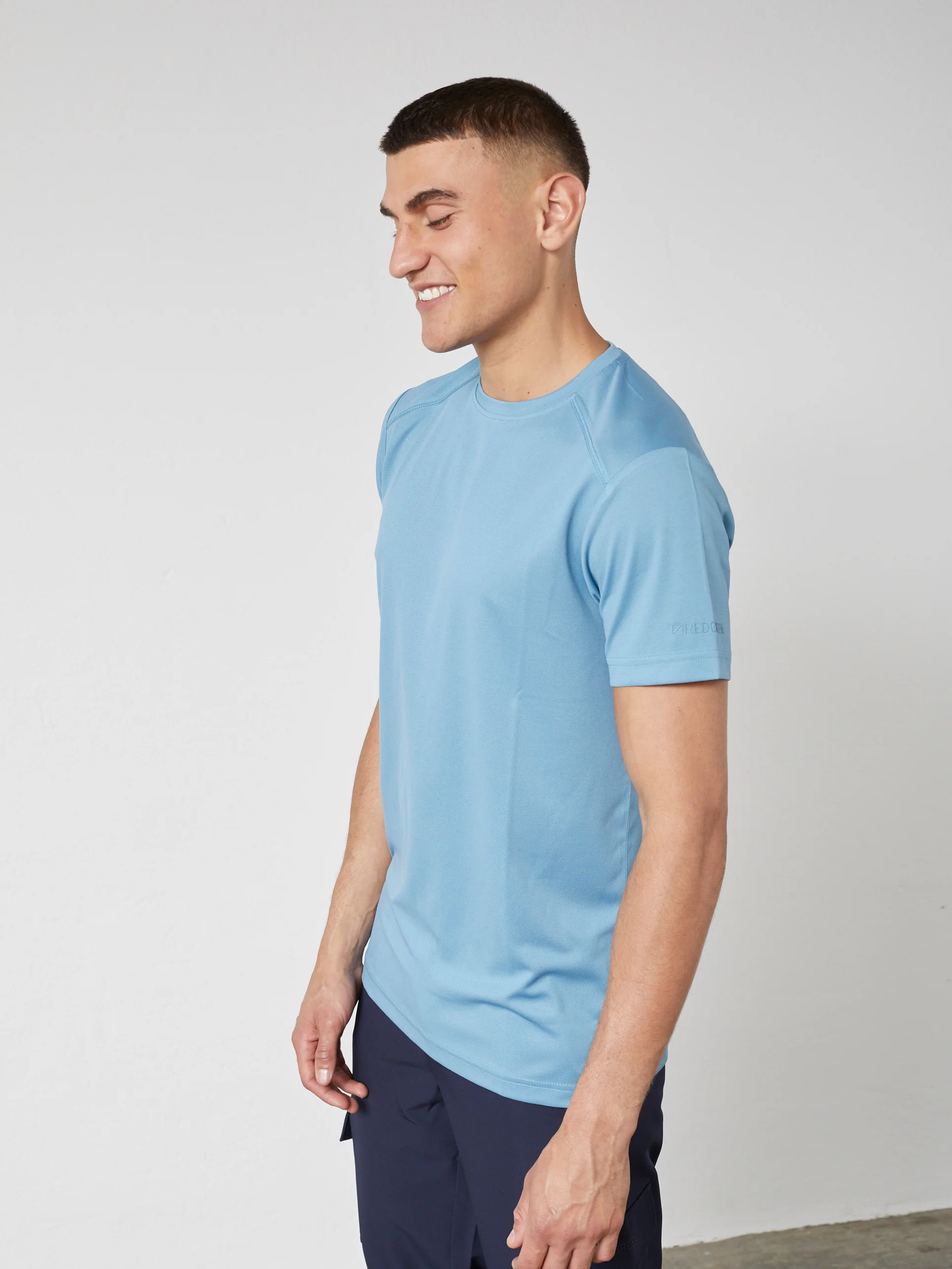 COSMO FAST DRY TEE SS - Blue