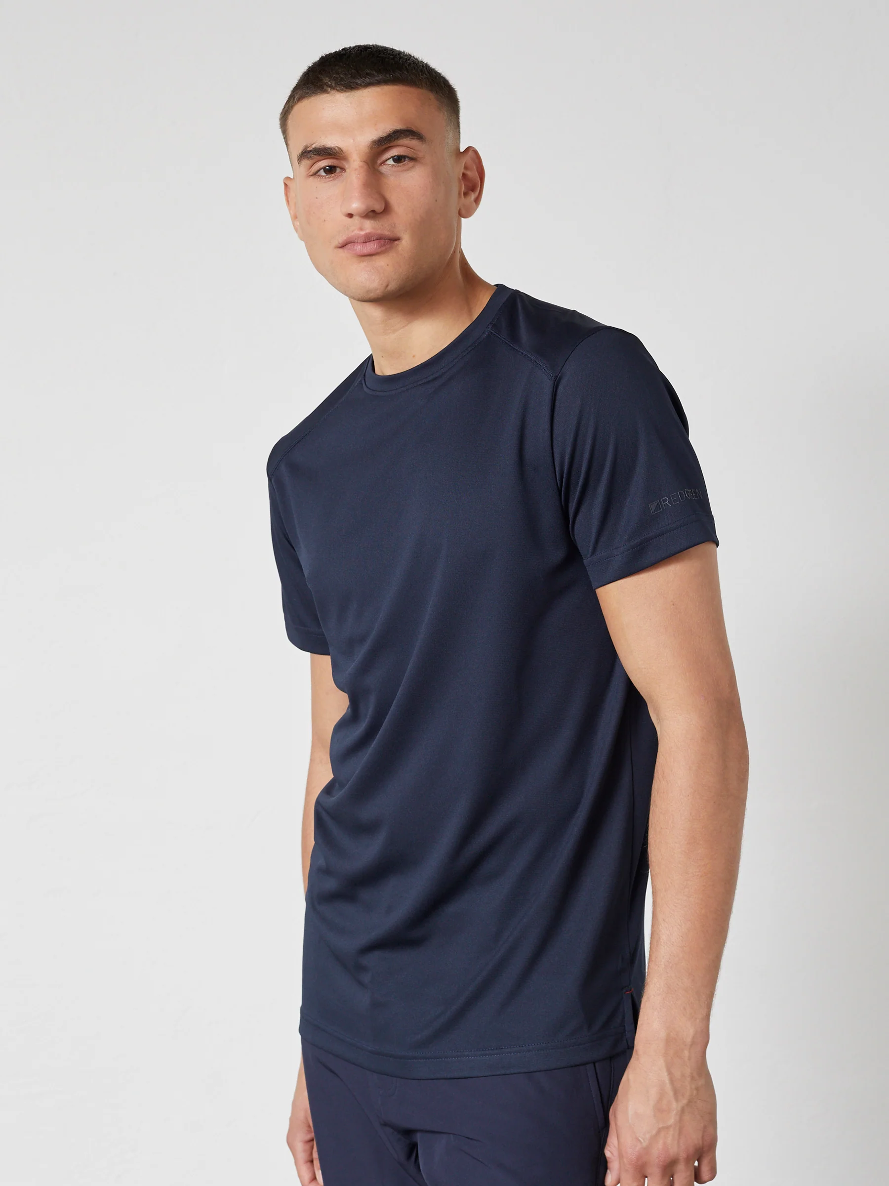 COSMO FAST DRY TEE SS - NAVY