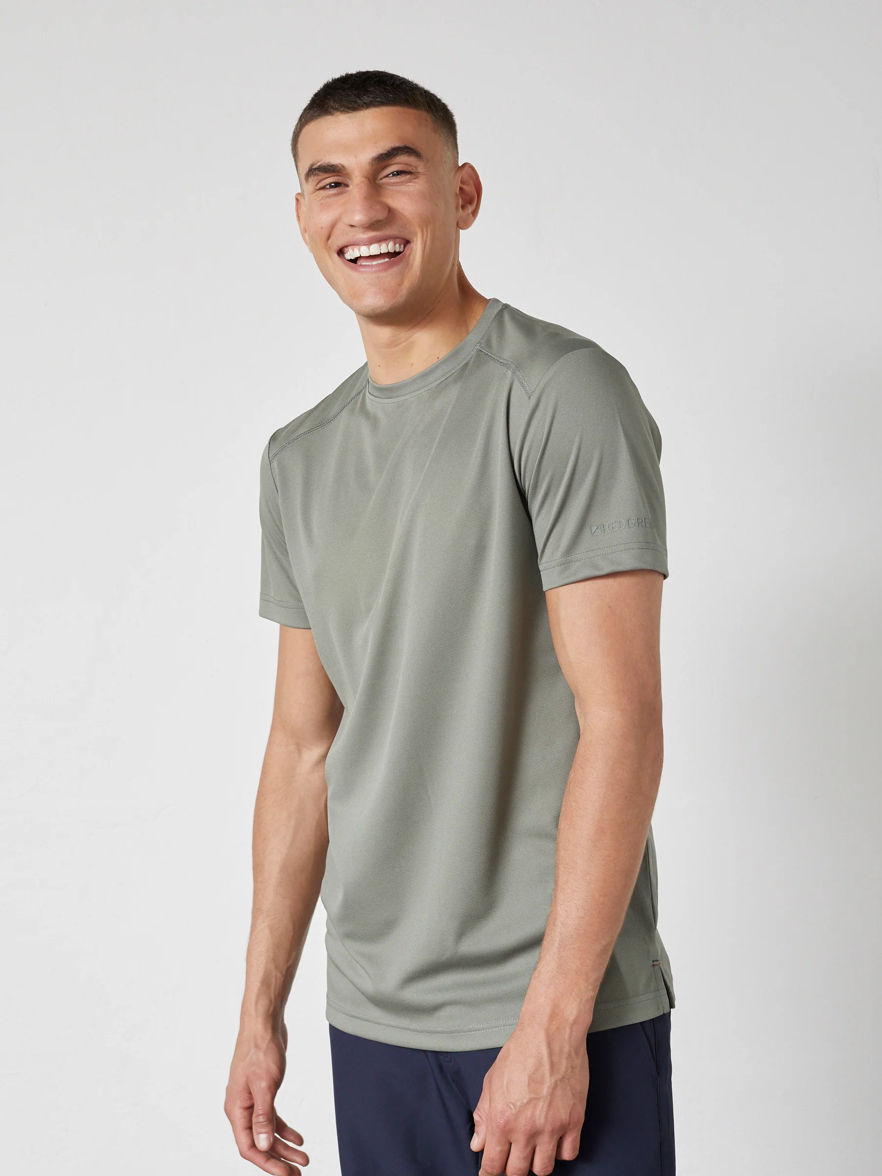 COSMO FAST DRY TEE SS - Olive Green