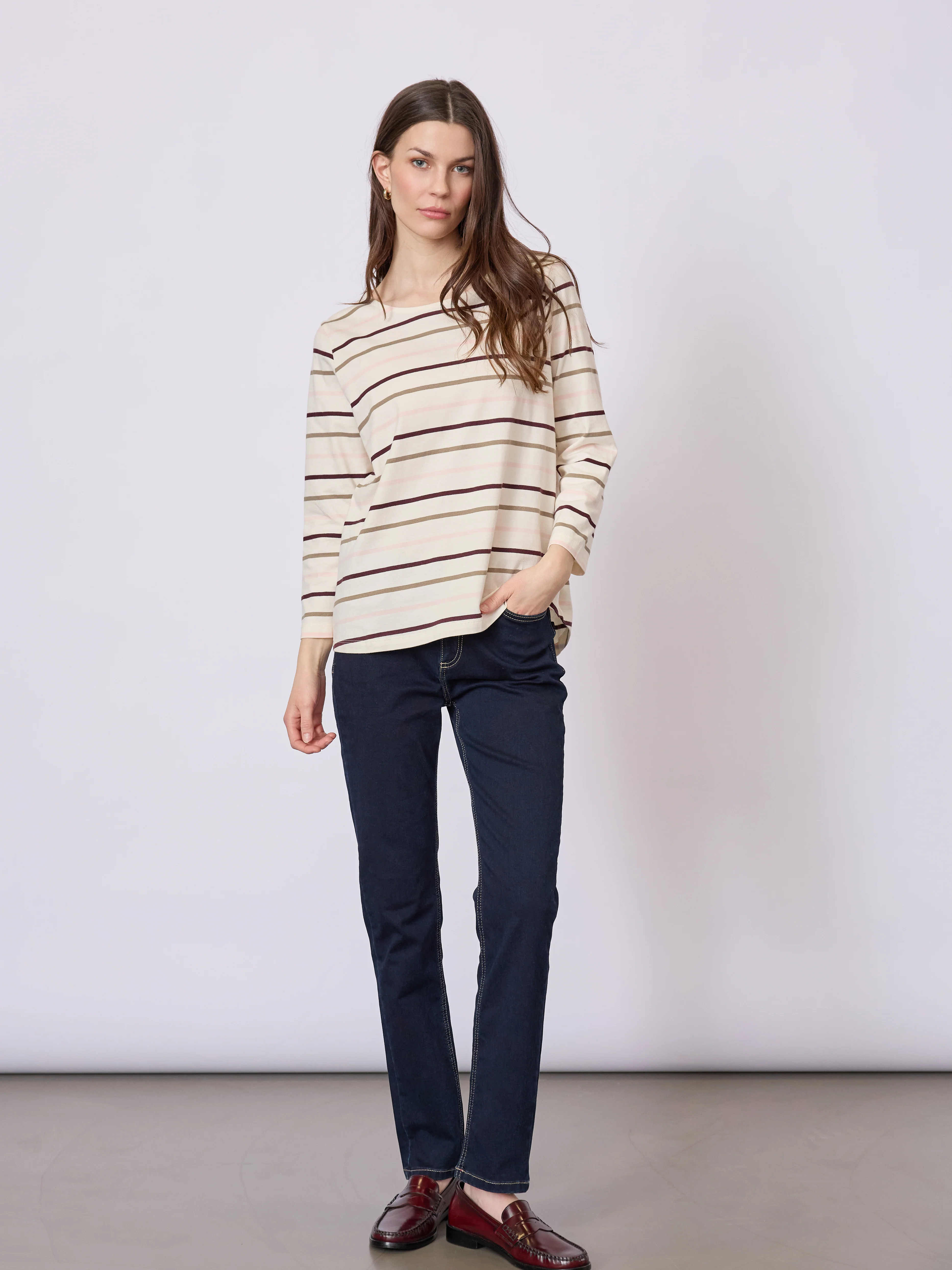 Croco T-shirt - Rose Stripe - Image 3