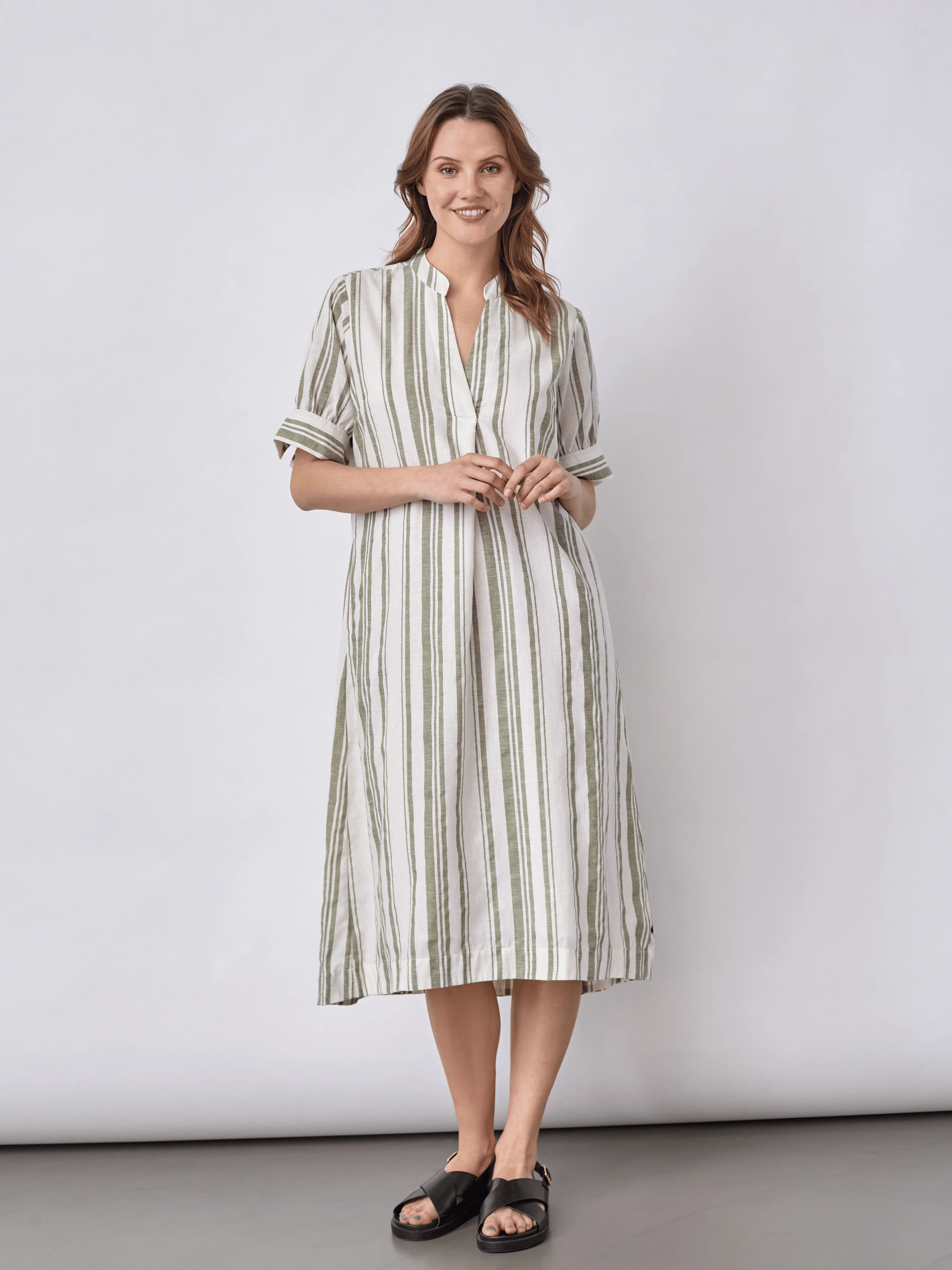 Delaney - Light Green Stripe - Image 3