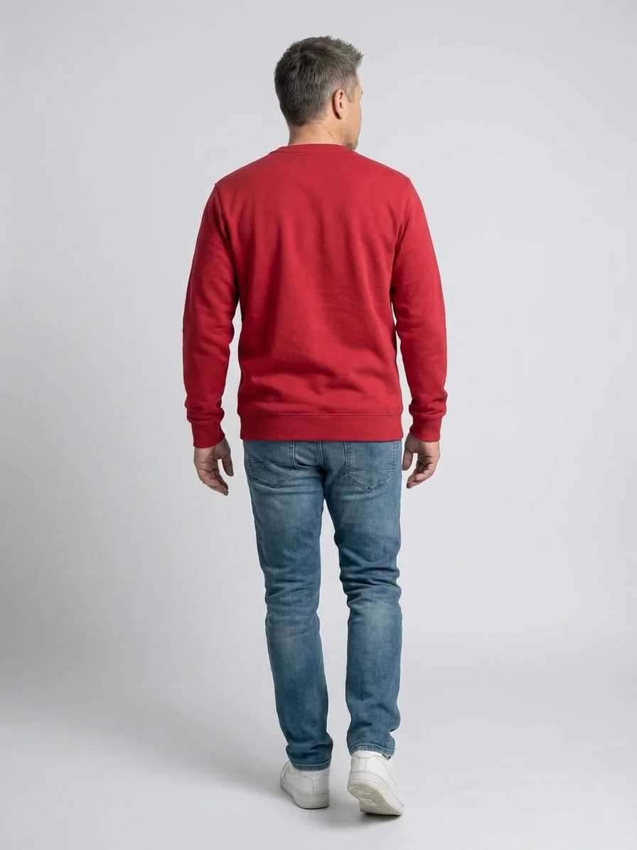 Frankie Logo Sweatshirt - Red - Image 3