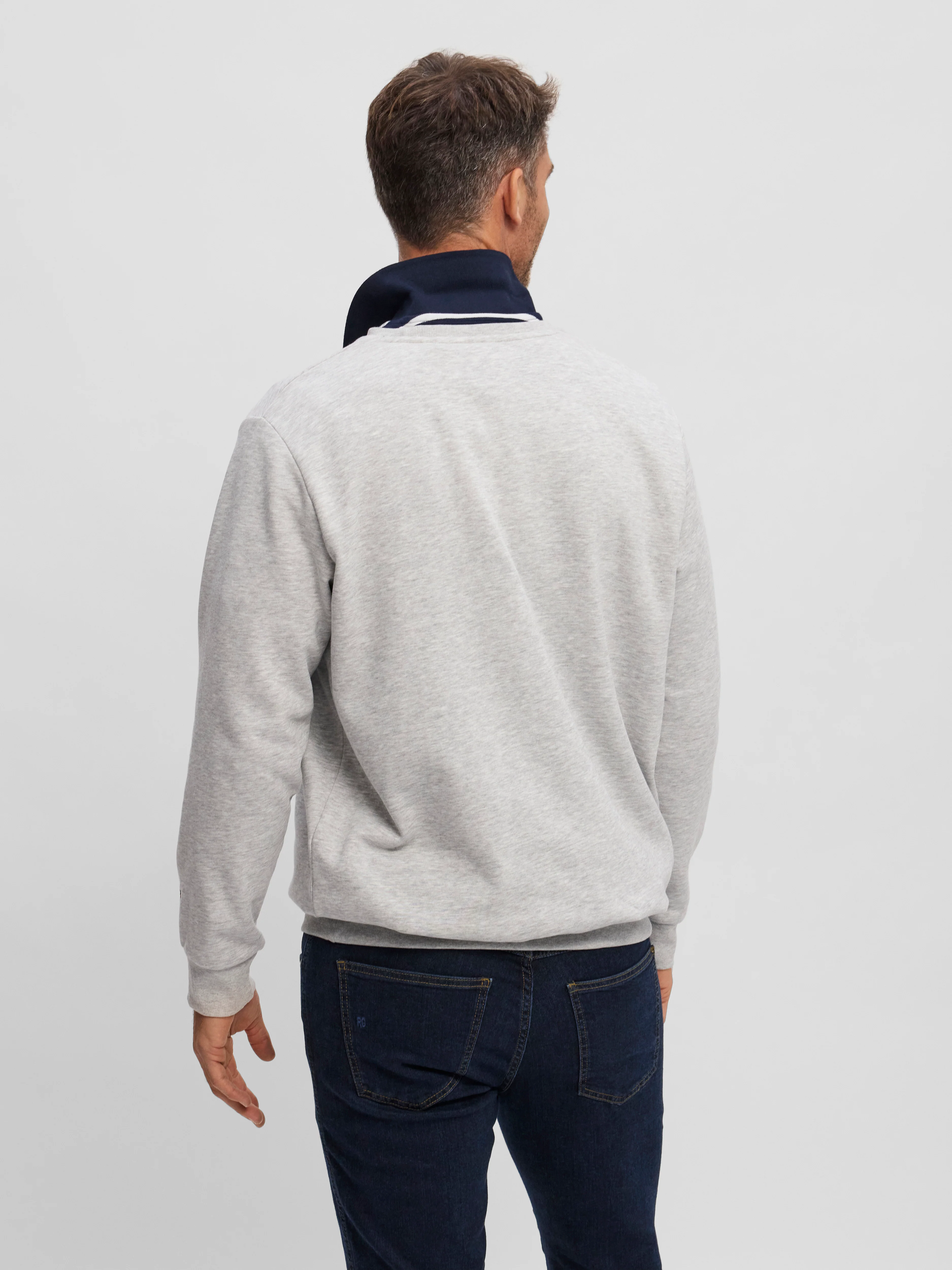 Frankie Båd Sweatshirt - Grey Melange - Image 3