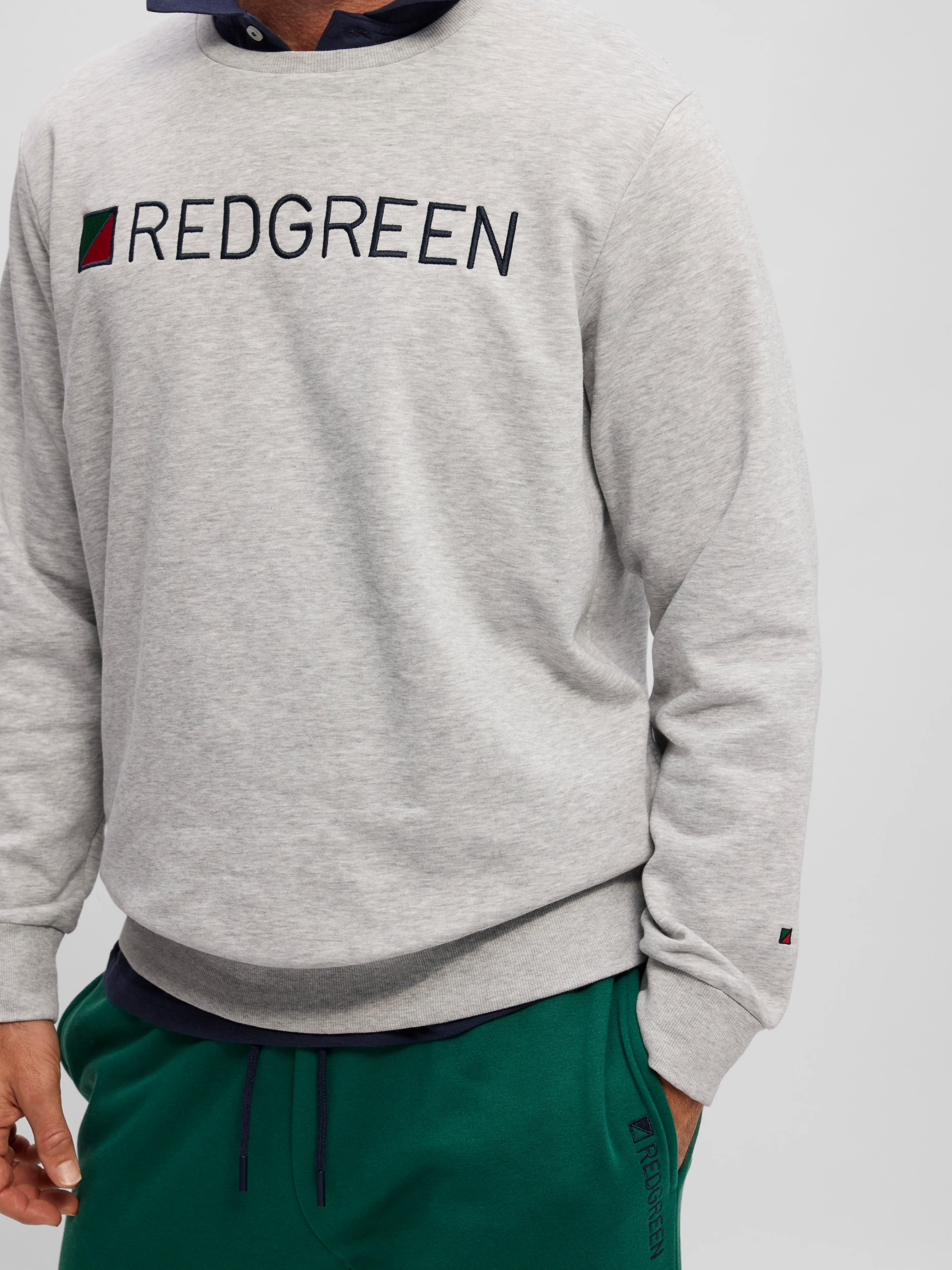 Frankie Logo Sweatshirt - Grey Melange - Image 6