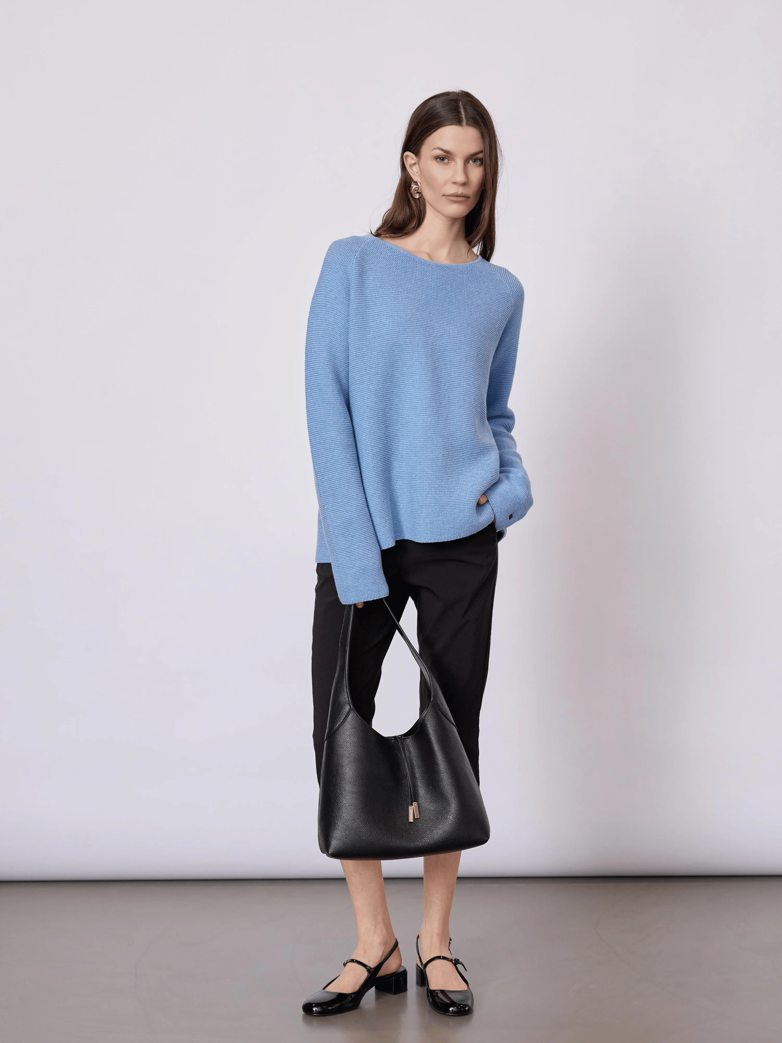 Julia Knit - Blue Melange - Image 3