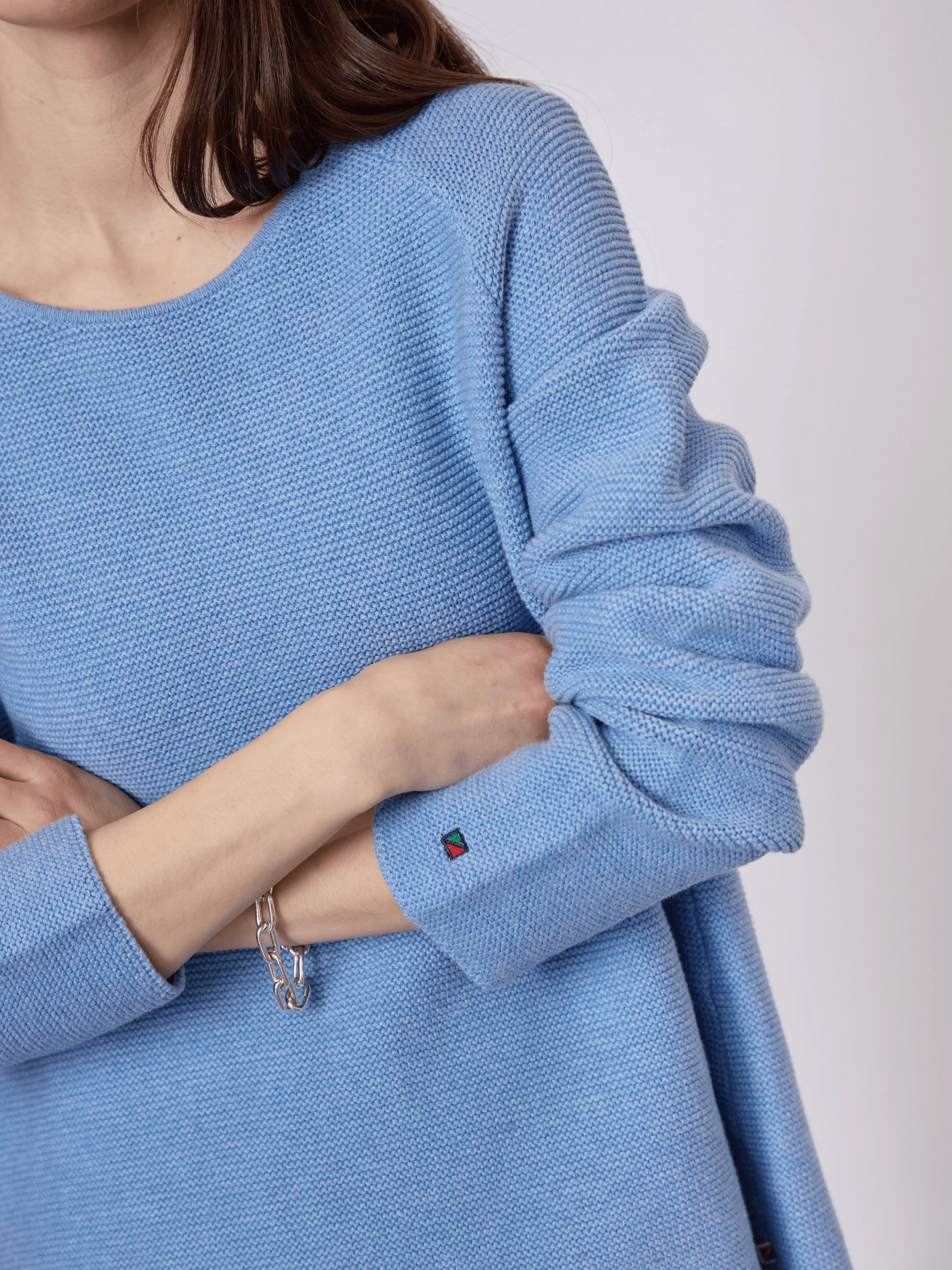 Julia Knit - Blue Melange - Image 4