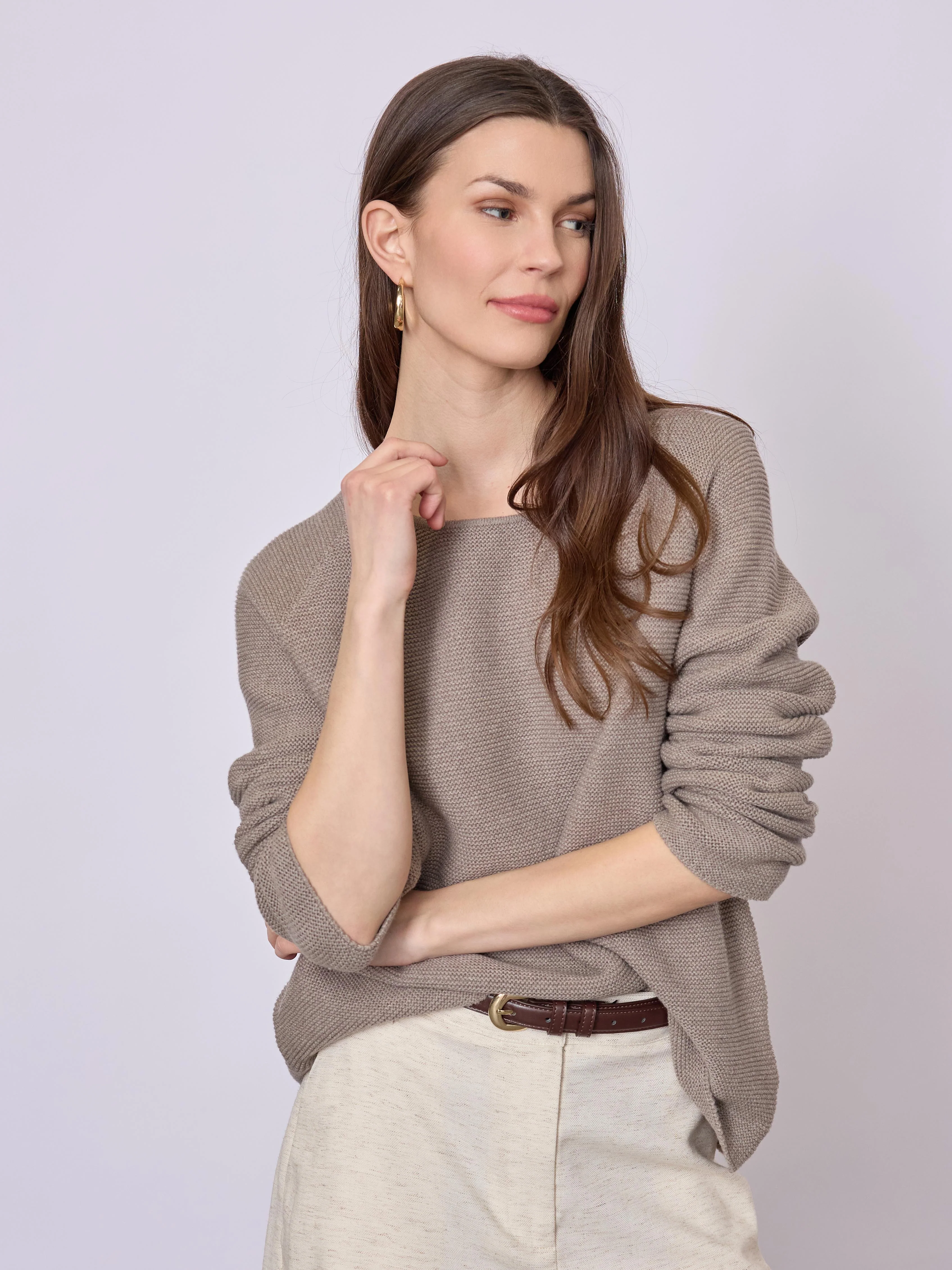 Julia Knit - Dark Sand Melange