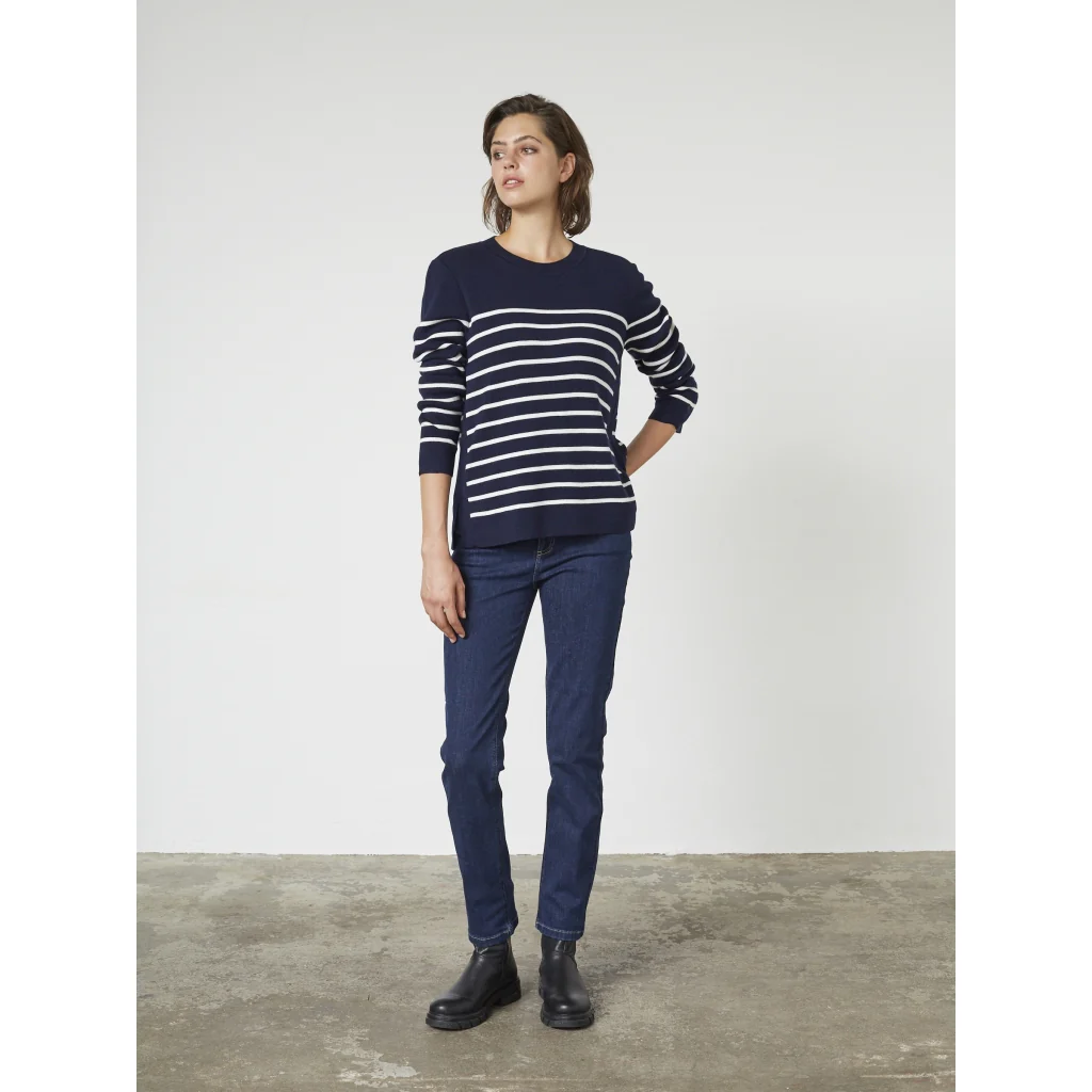 Kirsty Knit - Dark Navy Stripe - Image 4