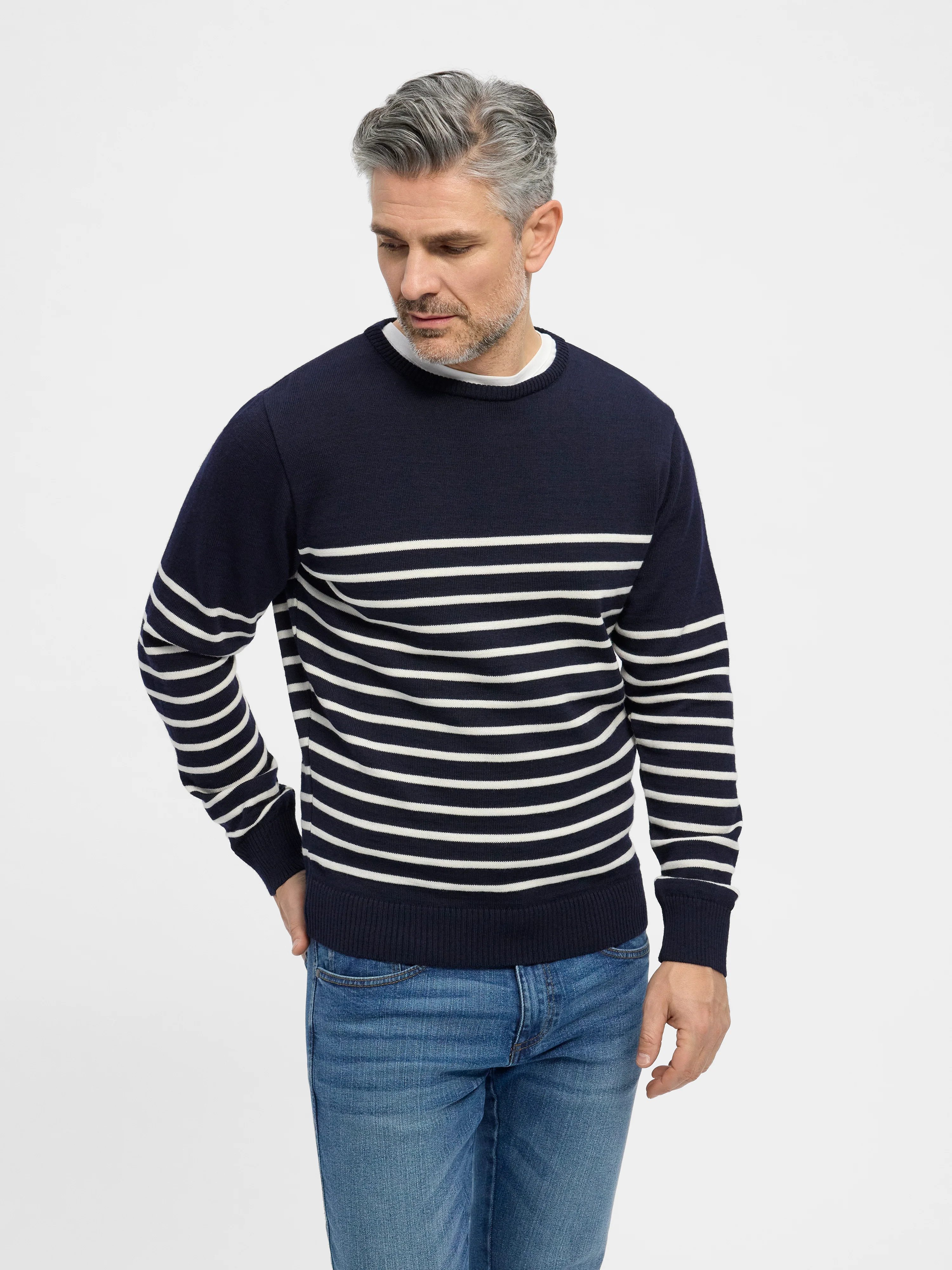 Jan - Navy Stripe