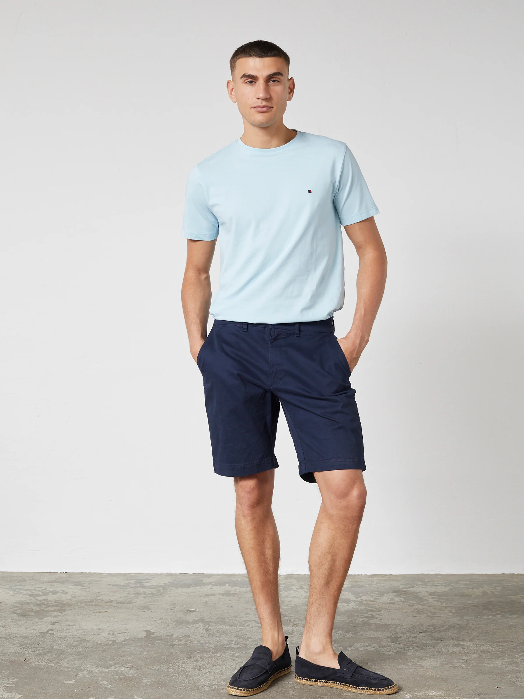 LIAM CHINO SHORTS - NAVY - Image 3