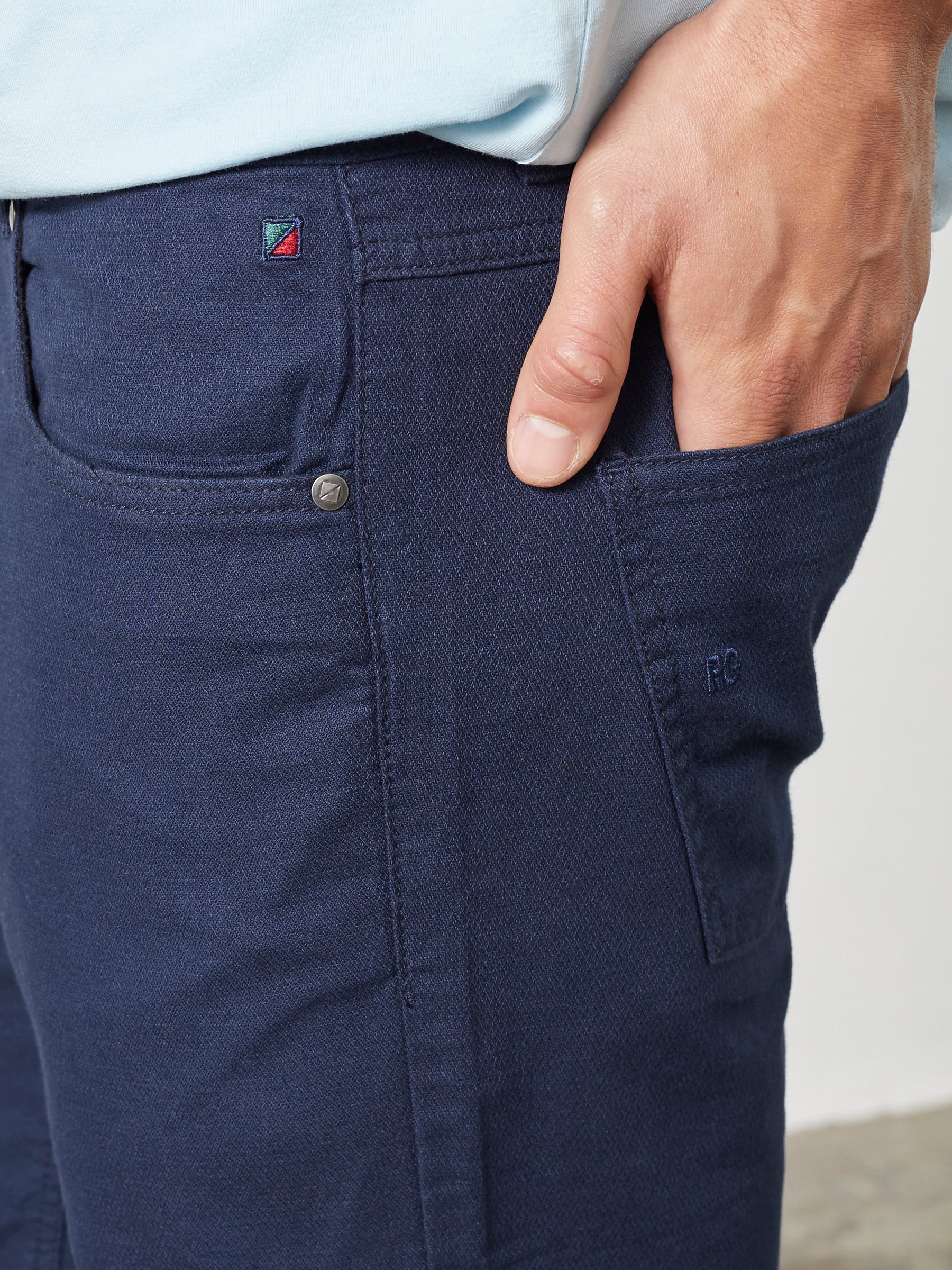 MARK 5-POCKET SHORTS - NAVY - Image 4