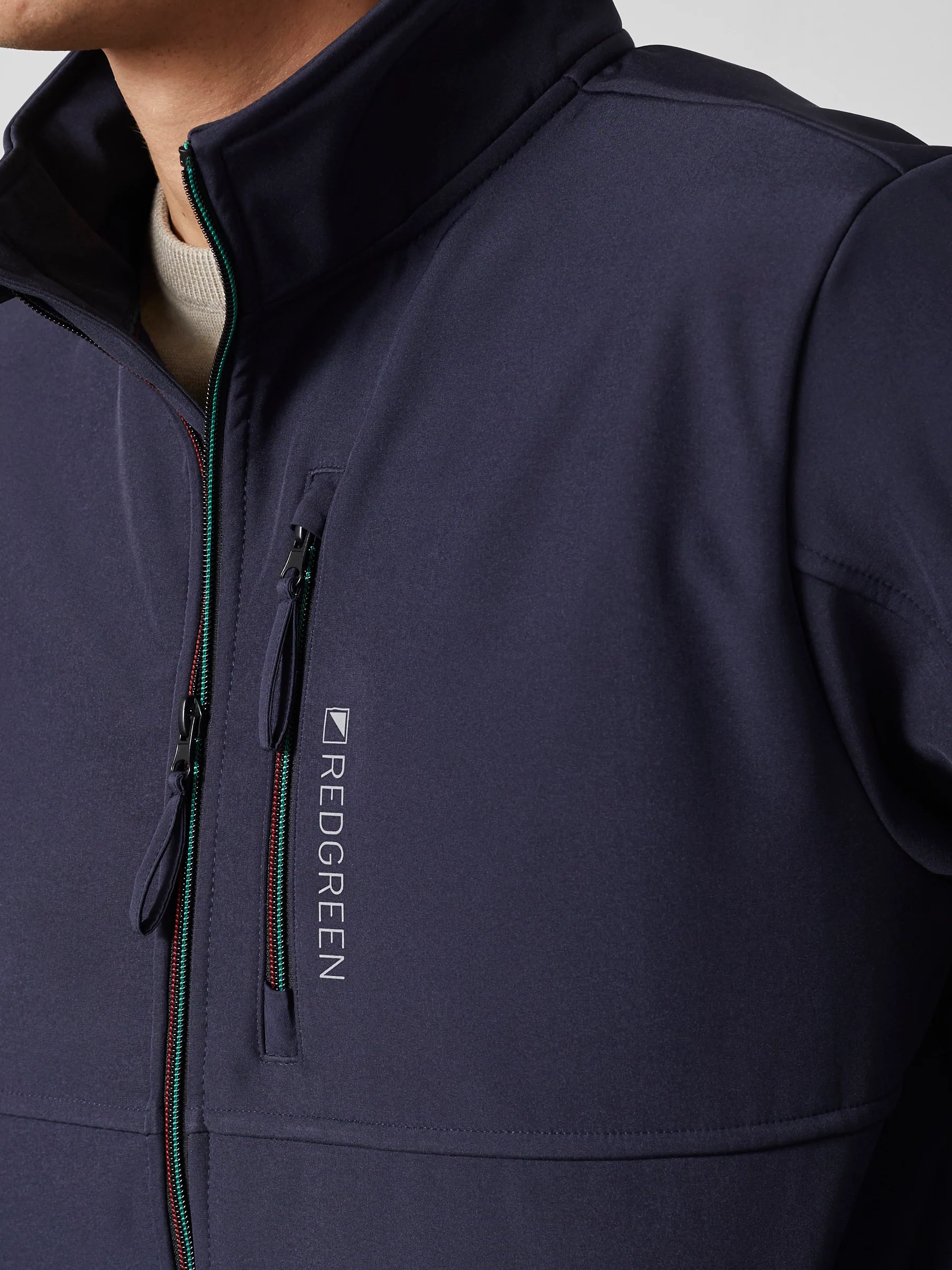 SHORE SOFTSHELL JACKET - Navy - Image 4